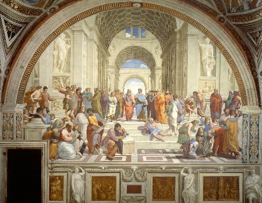 "The School of Athens" by Raffaello Sanzio da Urbino.jpg